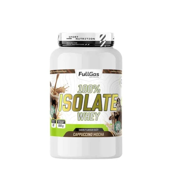 100% Isolate Whey. 900gr. Cappuccino Mocha. Sin Gluten