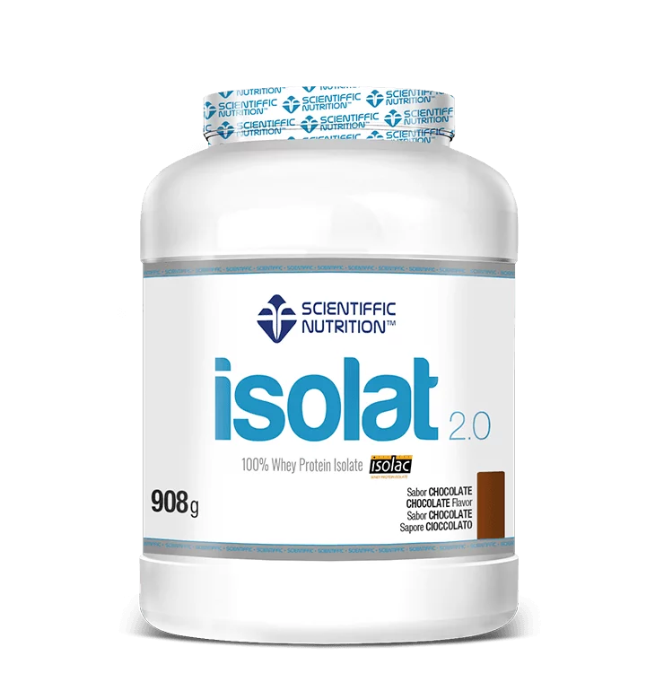 Isolat 2.0. 908gr. Chocolate. Sin Lactosa. Sin Gluten