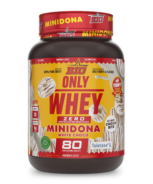 Only Whey 1kilo. Minidona Chocolate Blanco. Sin Lactosa