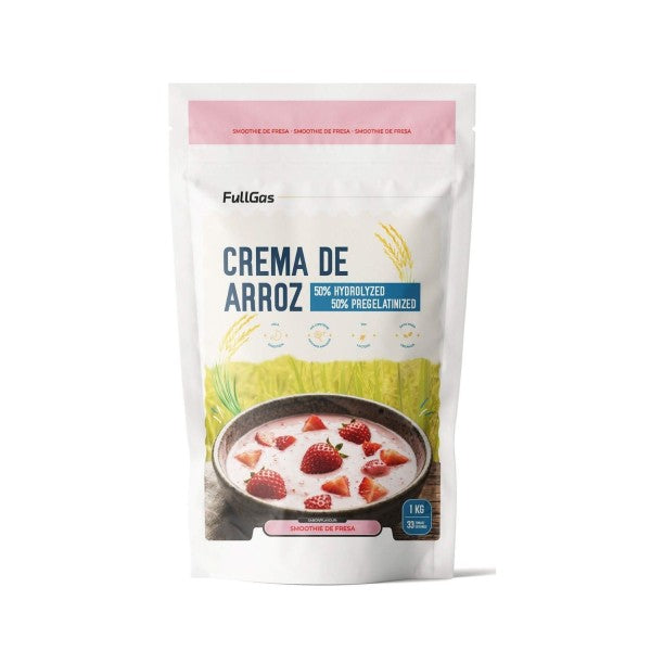 Crema de Arroz (Hidrolizada-Pregelatinizada) - Fresa - 1kg
