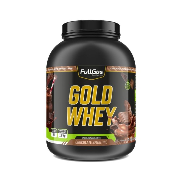 Gold Whey 1.8 kgs. Chocolate Smoothie. Sin gluten.