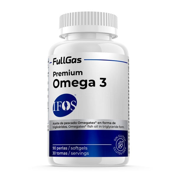 Premium Omega 3. 90perlas. Sin Gluten