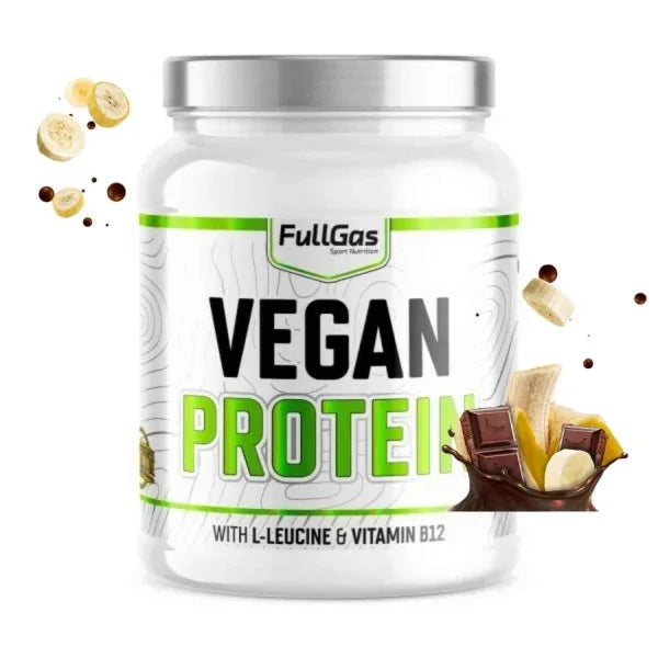 Vegan Protein. 500gr. Plátano Con Chocolate. Sin Lactosa. Sin Gluten