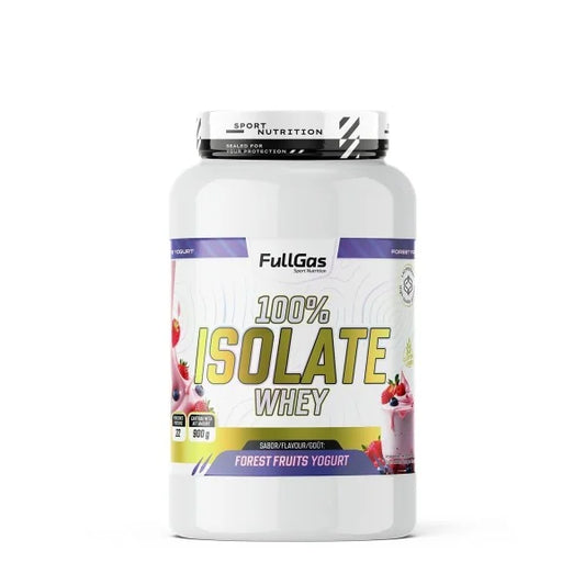 100% Isolate Whey. 900gr. Yogurt Frutos del Bosque. Sin gluten
