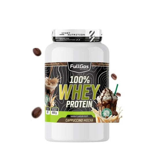 100% Whey Protein. 900gr. Capuccino Mocha. Sin Gluten