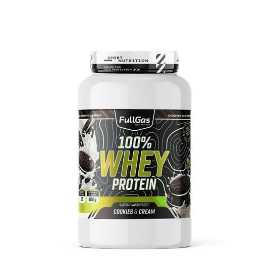 100% Whey Protein. 900gr. Cookies & Cream. Sin Gluten