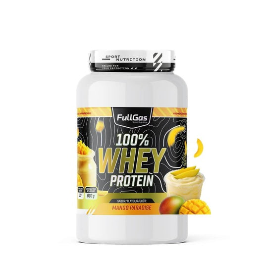 100% Whey Protein. 900gr. Mango Paradise. Sin Gluten