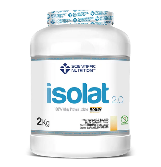 Isolat 2.0. 2 kilos. Caramelo Salado. Sin Lactosa. Sin Gluten