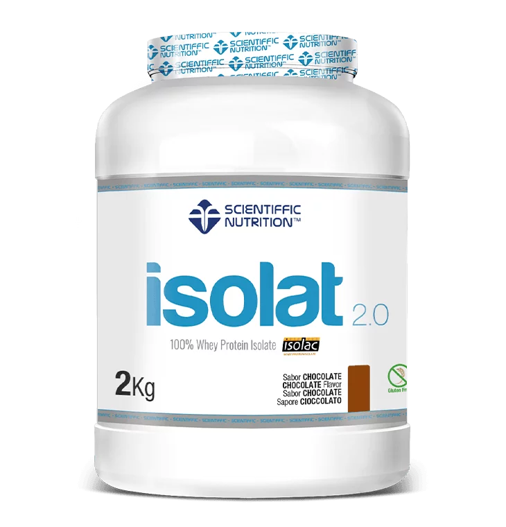 Isolat 2.0. 2 kilos. Chocolate. Sin Lactosa. Sin Gluten