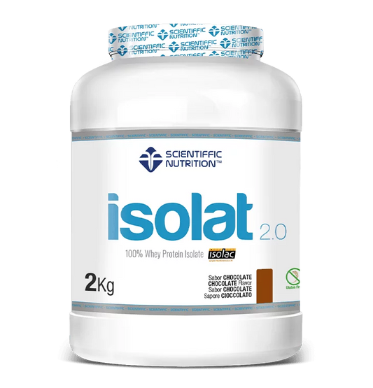 Isolat 2.0. 2 kilos. Chocolate. Sin Lactosa. Sin Gluten