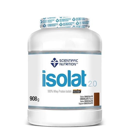 Isolat 2.0. 908gr. Chocolate. Sin Lactosa. Sin Gluten