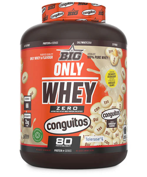 Only Whey Zero. 2k. Conguitos White. Sin Lactosa