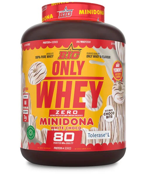 Only Whey Zero. 2Kilos. Minidona White Choco. Sin Lactosa.