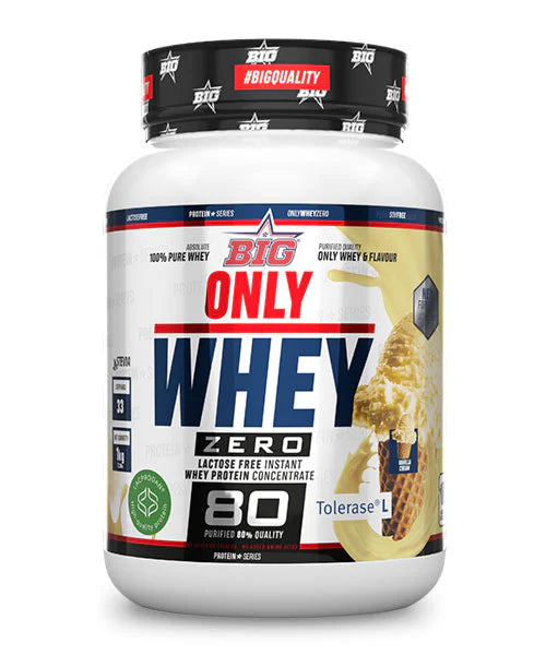 Only Whey Zero. 1Kilo. Vainilla Cream. Sin Lactosa.