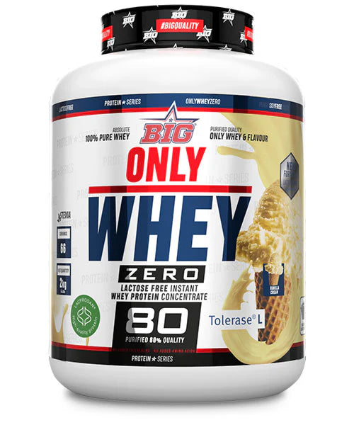 Only Whey Zero. 2Kilos. Vainilla Cream. Sin Lactosa