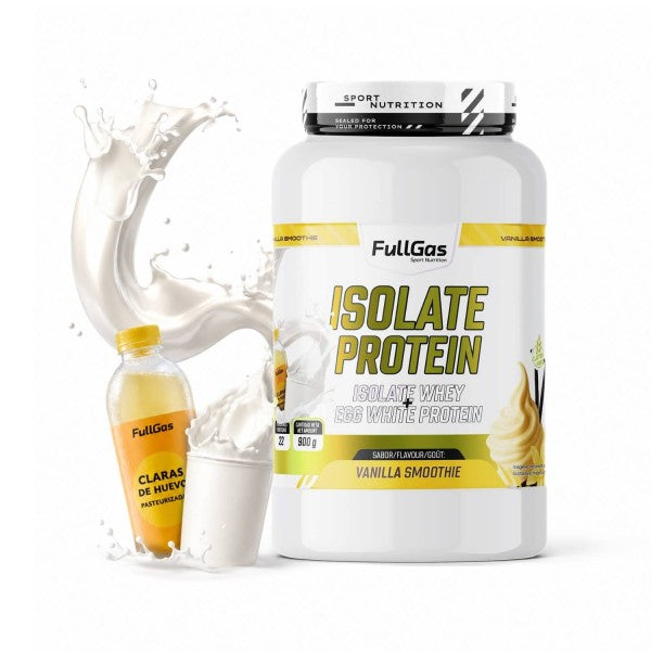 Isolate Protein. Isolate Whey Protein + Egg White. Proteína Iso + Clara de huevo. 900gr. Vanilla Smoothie