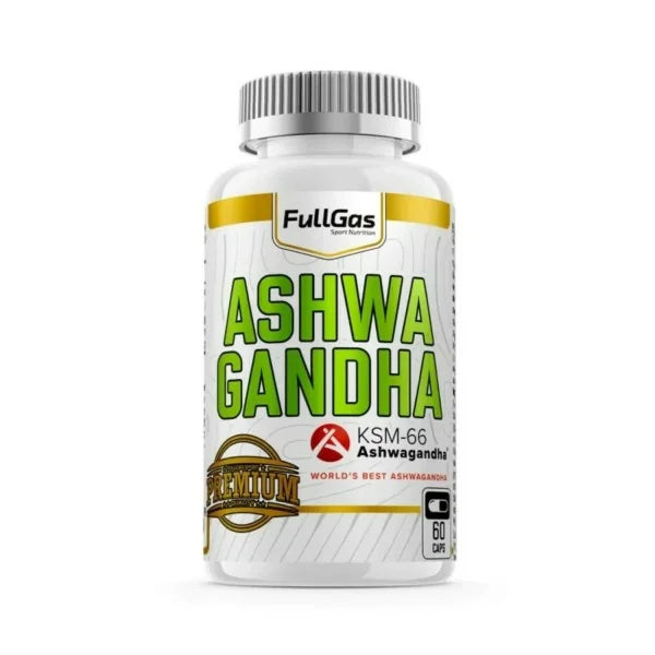 Aswagandha. KSM-66. 60caps. Vegano. Sin Gluten.  Sin Lactosa