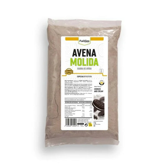 Harina de Avena 1k. Cookies & Cream. Sin Lactosa