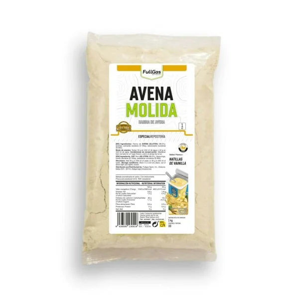 Harina de Avena 1k. Natillas de Vainilla. Sin Lactosa