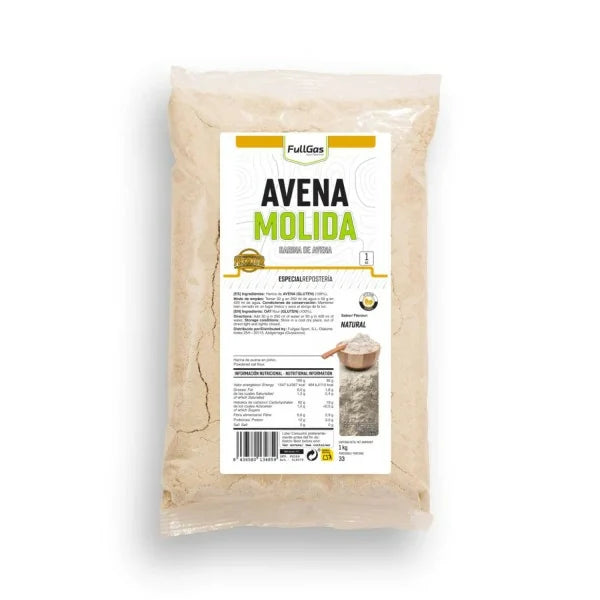 Harina de Avena 1k. Sin Sabor. Sin Lactosa
