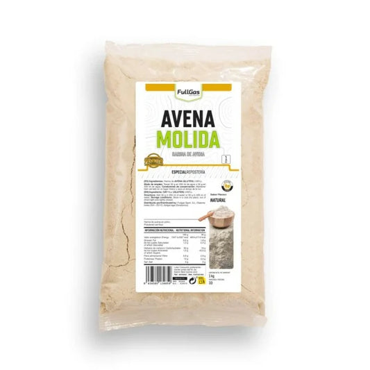 Harina de Avena 1k. Sin Sabor. Sin Lactosa