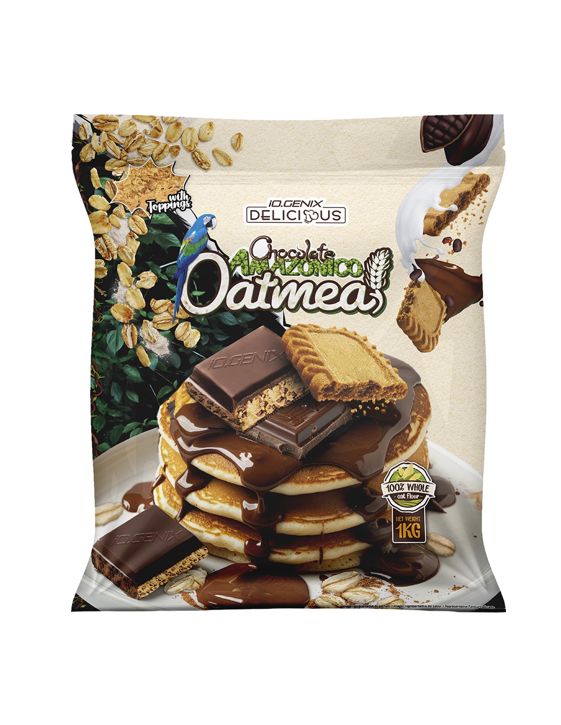 Harina de Avena Deliciuos Oatmeal Iogenix 1 kg