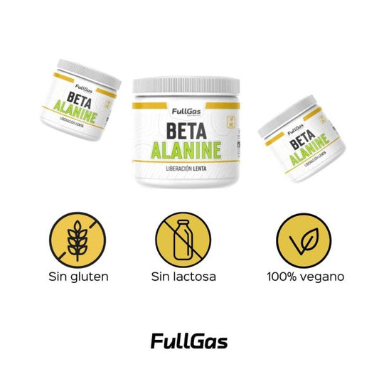 Beta Alanina 200grs. Sin Gluten. Sin Lactosa