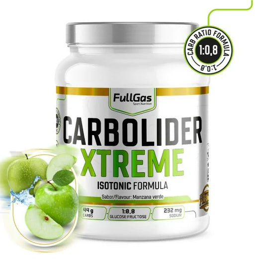 Carbolider Xtreme 800gr. Isotonic Formula. Manzana Verde. Sin Gluten