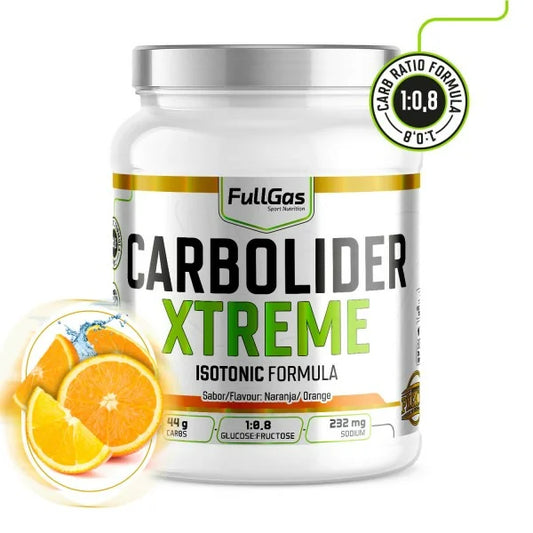 Carbolider Xtreme 800gr. Isotonic Formula. Naranja. Sin Gluten