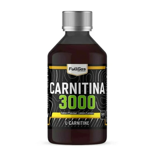Carnitina 3000. 500ml. Limón. Vegano. Sin Gluten. Sin Lactosa