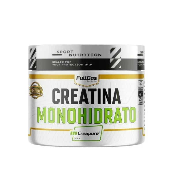 Creatina Monohidrato Creapure. 250gr. Sabor Neutro. Vegana. Sin Gluten. Sin Lactosa