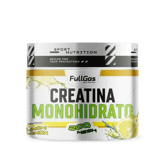Creatina Monohidrato 250gr. Limón. Sin Gluten