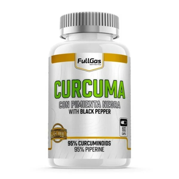 Cúrcuma con Pimienta Negra. 60caps. Sin Gluten