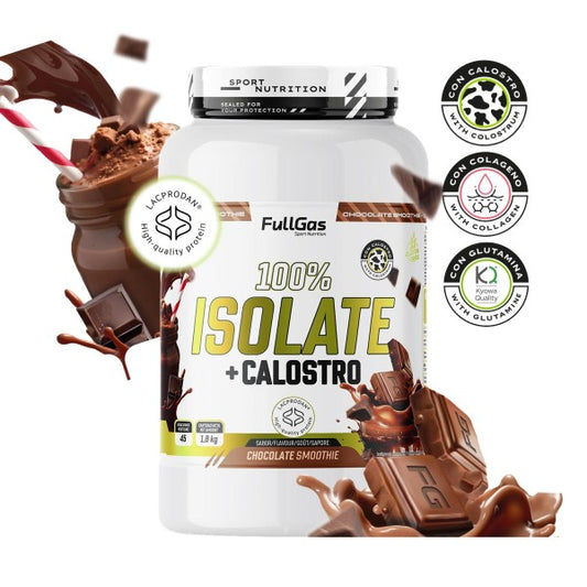 100% Isolate + Calostro. 1.8k. Chocolate Smoothie. Sin Gluten