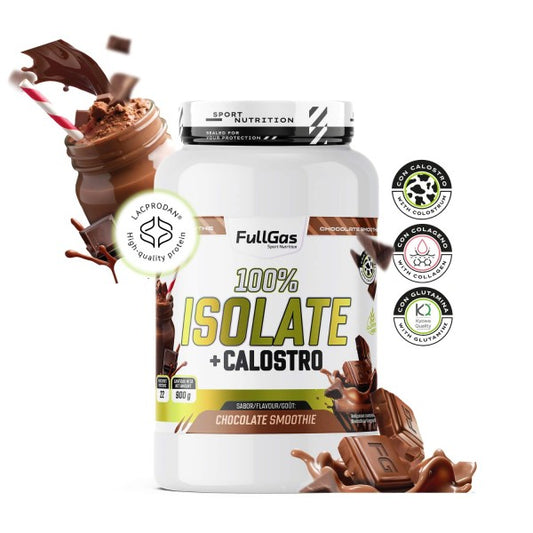 100% Isolate + Calostro. 900gr. Chocolate Smoothie. Sin Gluten