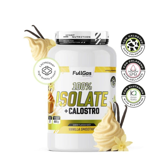 100% Isolate +  Calostro 900gr. Vanilla Smoothie. Sin Gluten