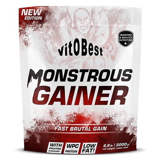 Monstrous Gainer 1.5k. Chocolate. Sin Gluten
