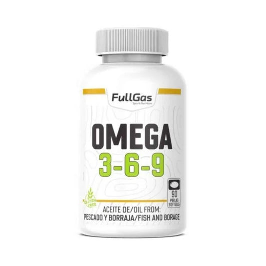 Omega 3-6-9.  90perlas. Sin Gluten