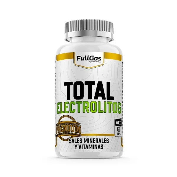 Total Electrolitos. 60caps. Vegano. Sin Gluten. Sin Lactosa