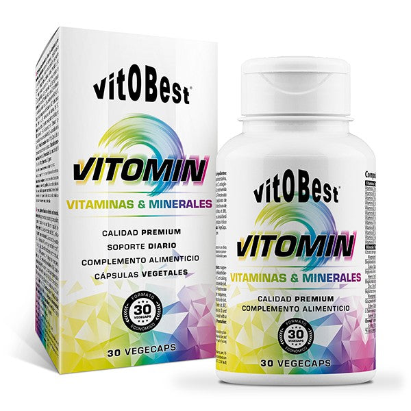 Vitomin, Vitaminas y Minerales. 30caps. Sin Gluten