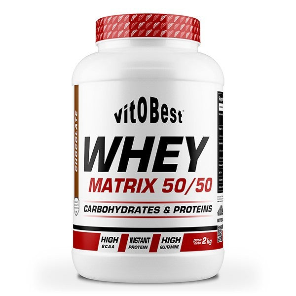 Whey Matrix 50/50. 2 Kilos. Chocolate. Sin Gluten
