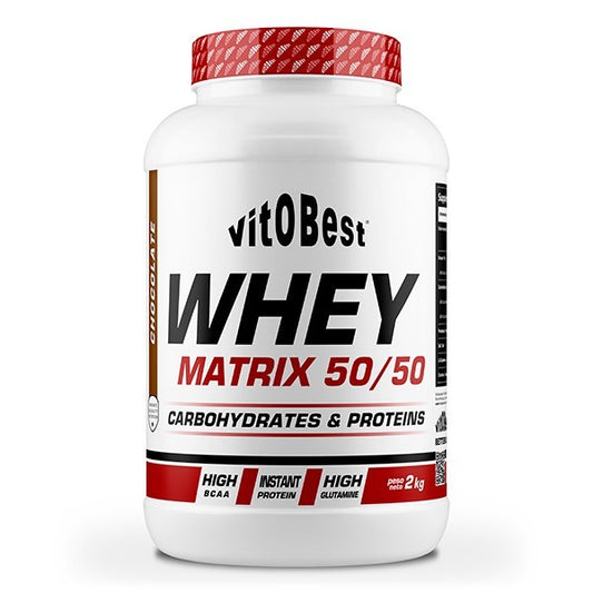 Whey Matrix 50/50. 2 Kilos. Chocolate. Sin Gluten