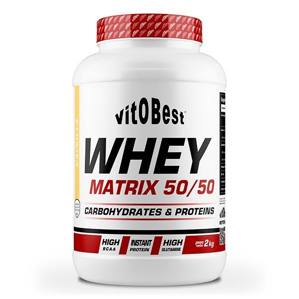 Whey Matrix 50/50. 2 Kilos. Vainilla. Sin Gluten