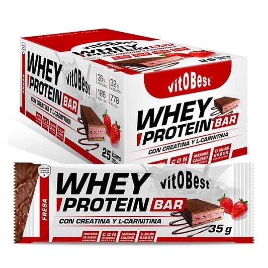 Whey Protein Bar. 35gr. Fresa